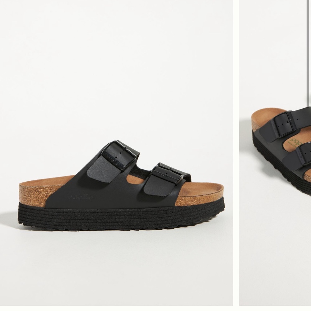 Papillon by Birkenstock Arizona Platform Vegan Sandals